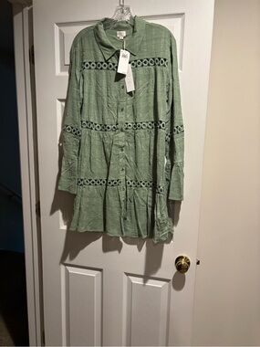 NWTSage Green Tiered Top/Dress